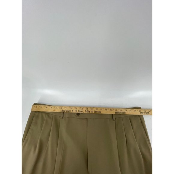 Givenchy Monsieur Men's Beige Pleated Dress Suit Pants Size 46R - Picture 9 of 13